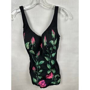 Vintage Darlene floral swimsuit